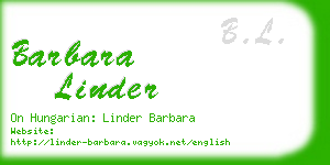 barbara linder business card